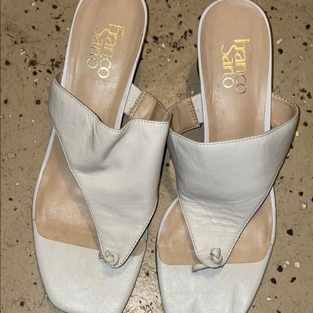 Franco Sarto Women's White Sandals